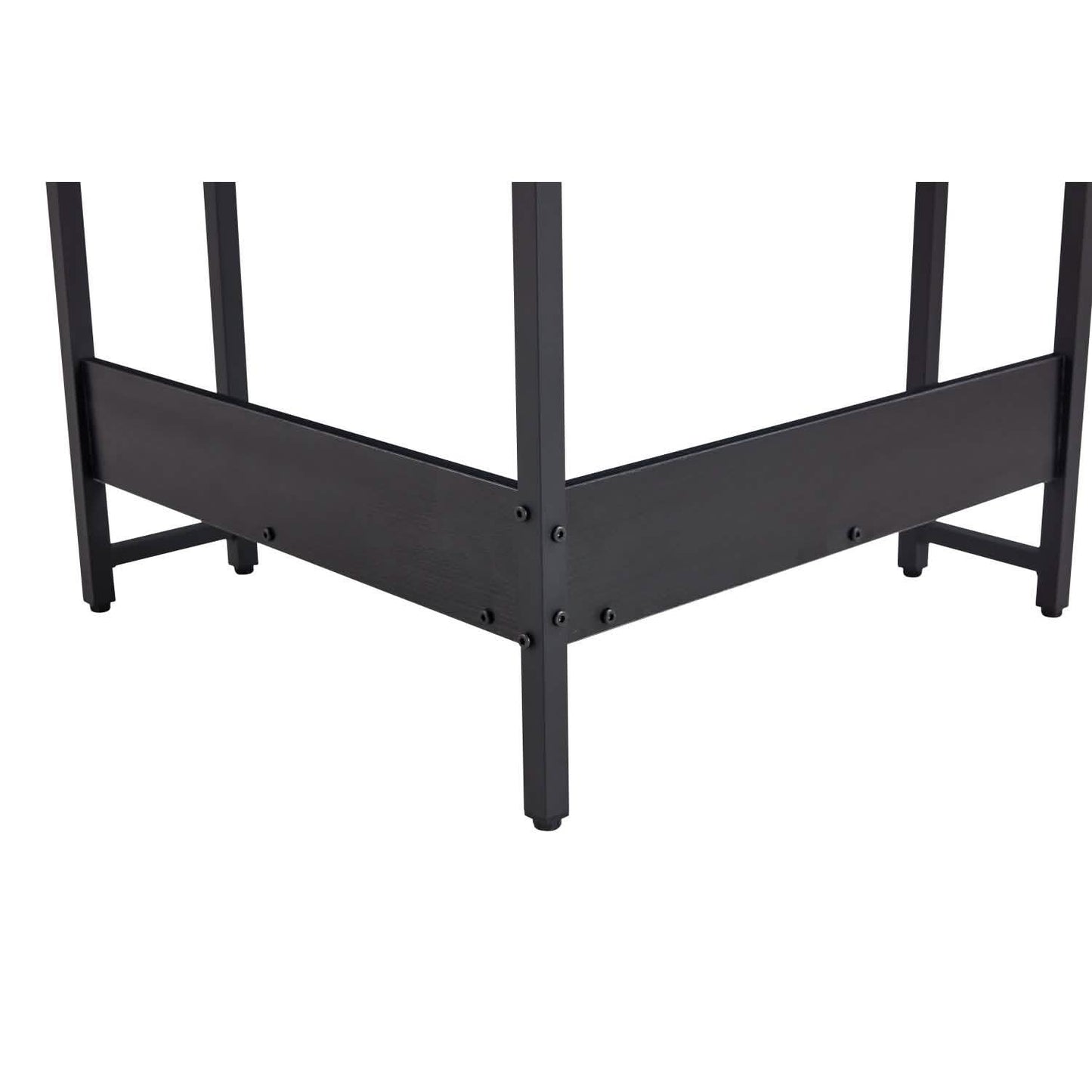 Triangle Computer Desk, Smooth Keyboard Tray& Storage Shelves DailySale
