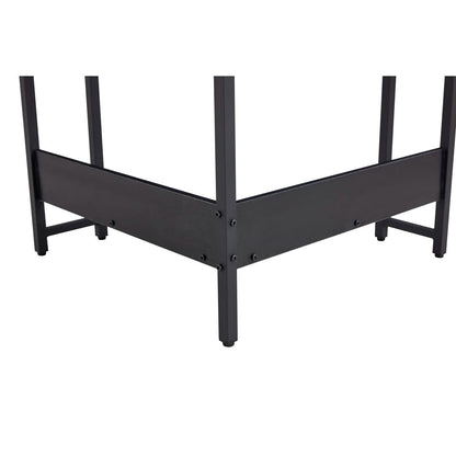 Triangle Computer Desk, Smooth Keyboard Tray& Storage Shelves DailySale