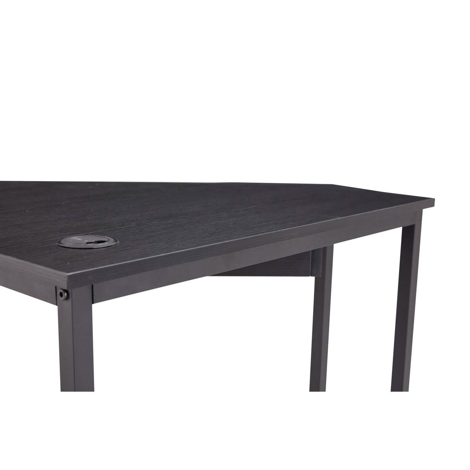 Triangle Computer Desk, Smooth Keyboard Tray& Storage Shelves DailySale