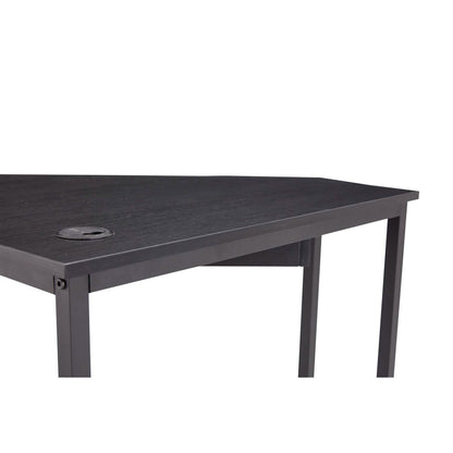 Triangle Computer Desk, Smooth Keyboard Tray& Storage Shelves DailySale