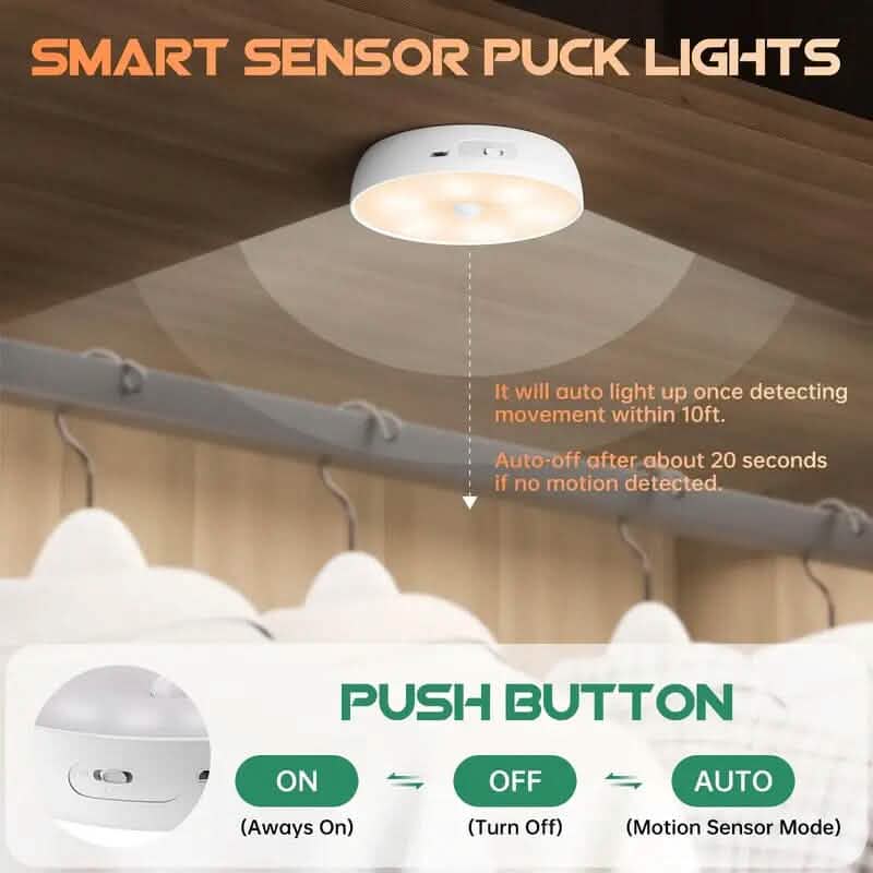 Tricolor Wireless Motion Sensor Night Light DailySale
