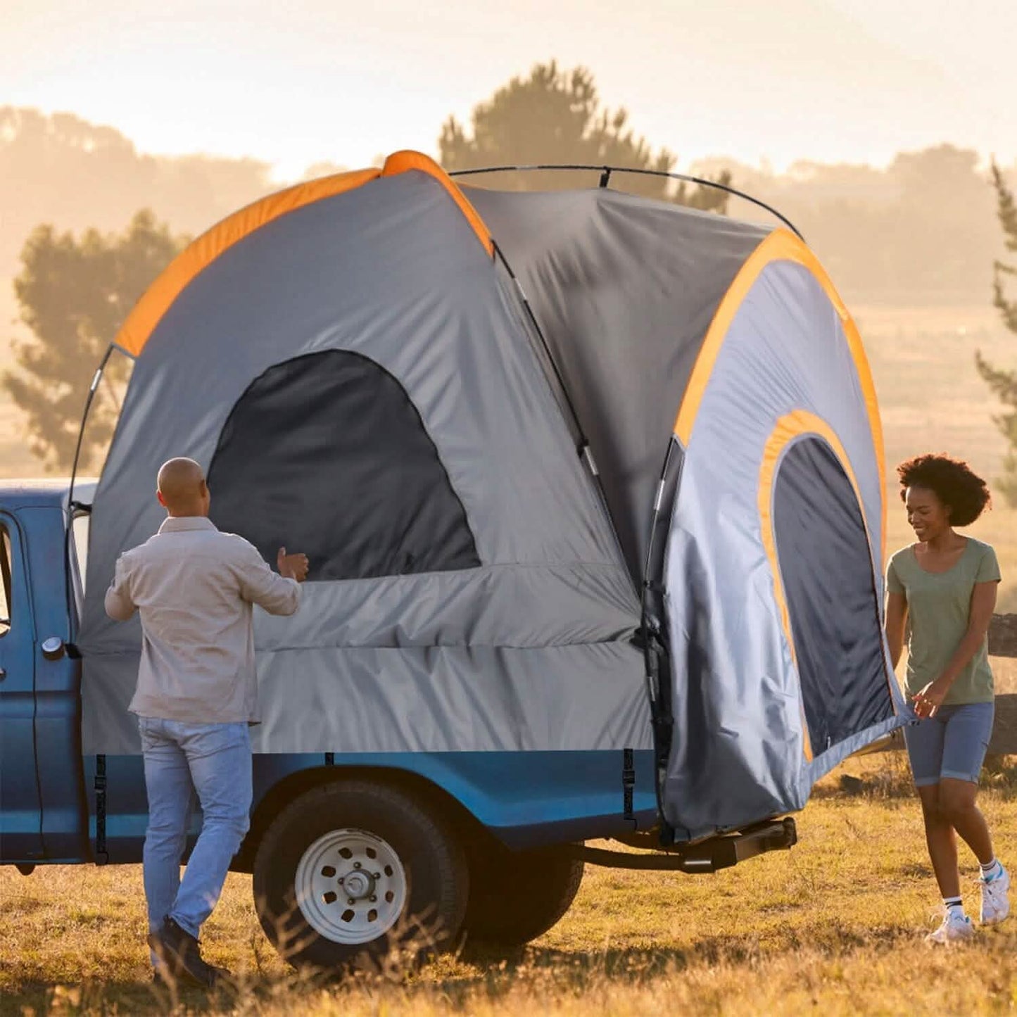 Truck Bed Tent Waterproof Windproof Pickup Truck Tent with Carry Bag DailySale