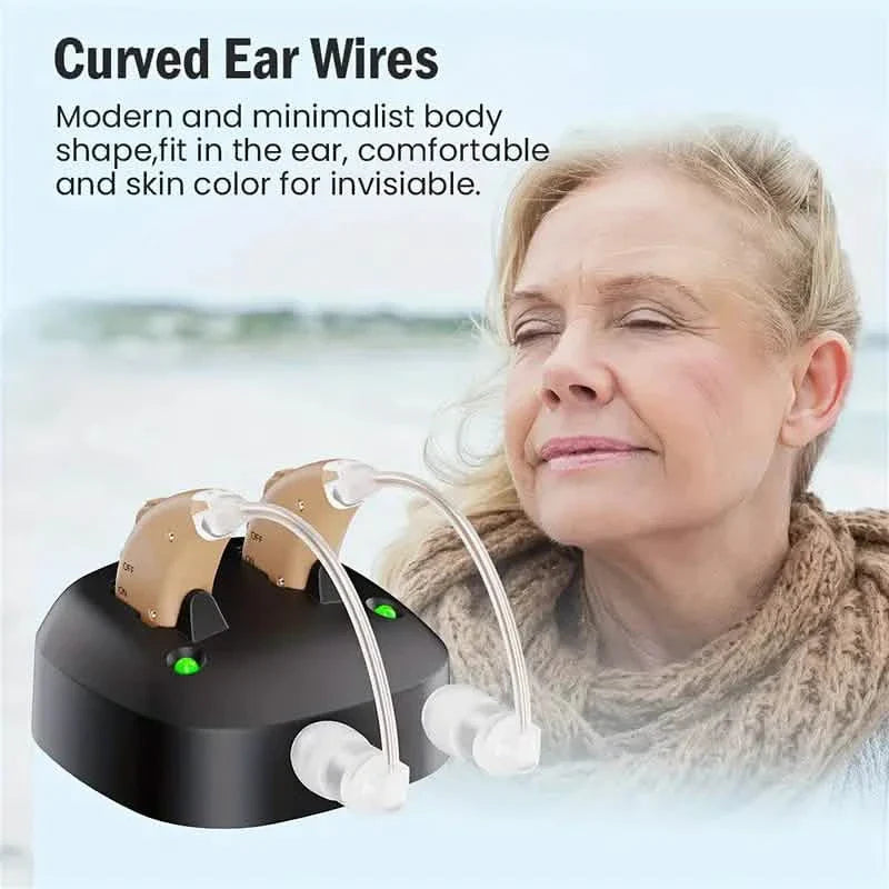 True Hearing Aids (Not Amplifier) for Seniors Rechargeable with Charging Dock DailySale
