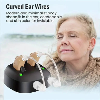 True Hearing Aids (Not Amplifier) for Seniors Rechargeable with Charging Dock DailySale