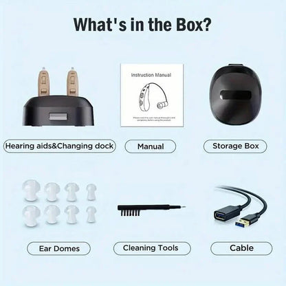 True Hearing Aids (Not Amplifier) for Seniors Rechargeable with Charging Dock DailySale