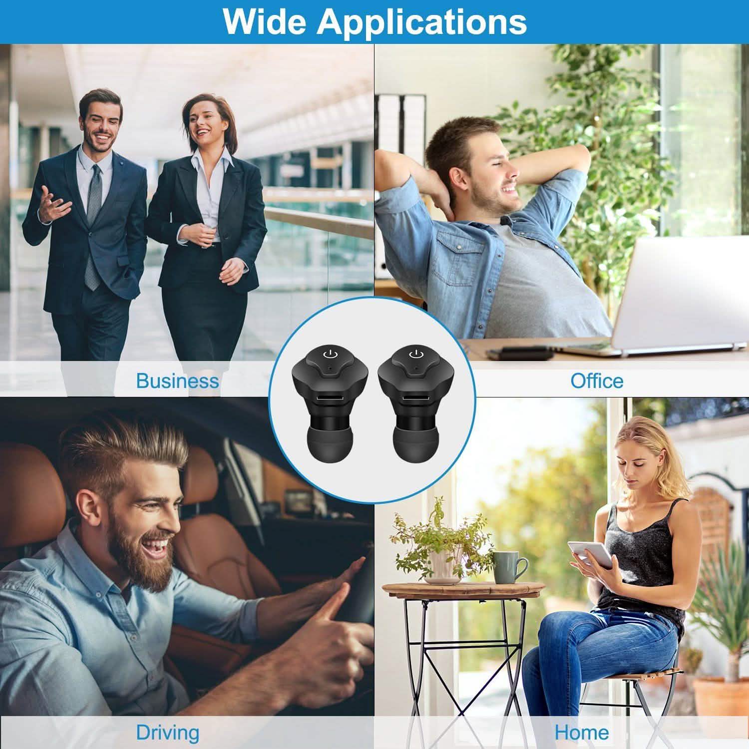 True Wireless Earbuds CSR v4.2 In-Ear Stereo Headsets DailySale