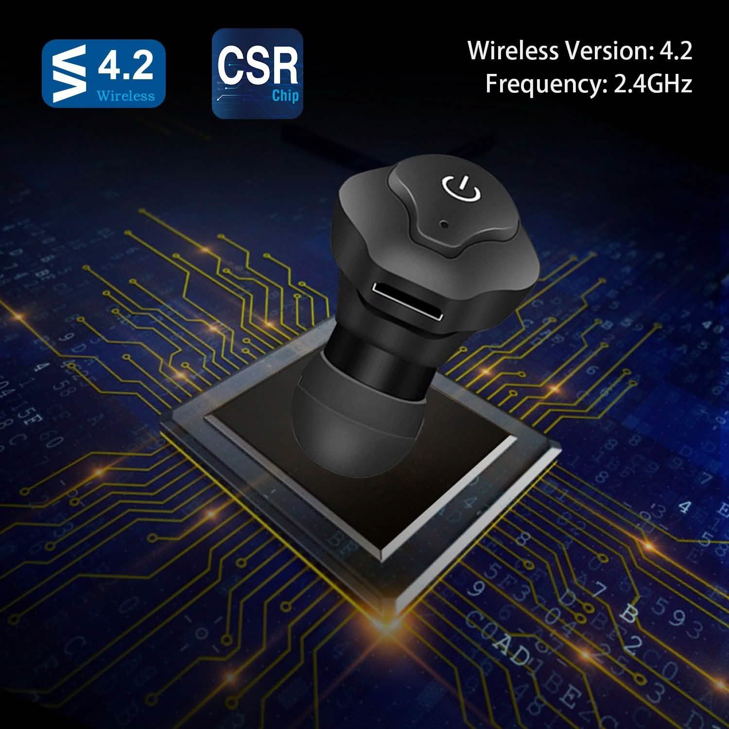 True Wireless Earbuds CSR v4.2 In-Ear Stereo Headsets DailySale