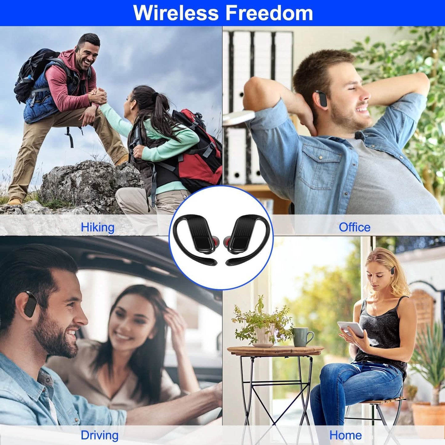 True Wireless Earbuds v5.0 TWS Stereo Earphones Headset DailySale