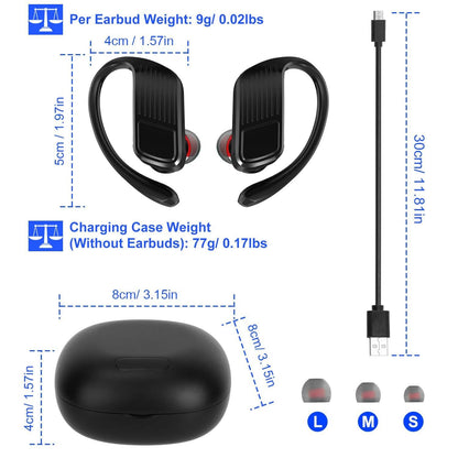 True Wireless Earbuds v5.0 TWS Stereo Earphones Headset DailySale