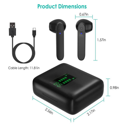 True Wireless Stereo V5.1 Earbuds Touch Control DailySale