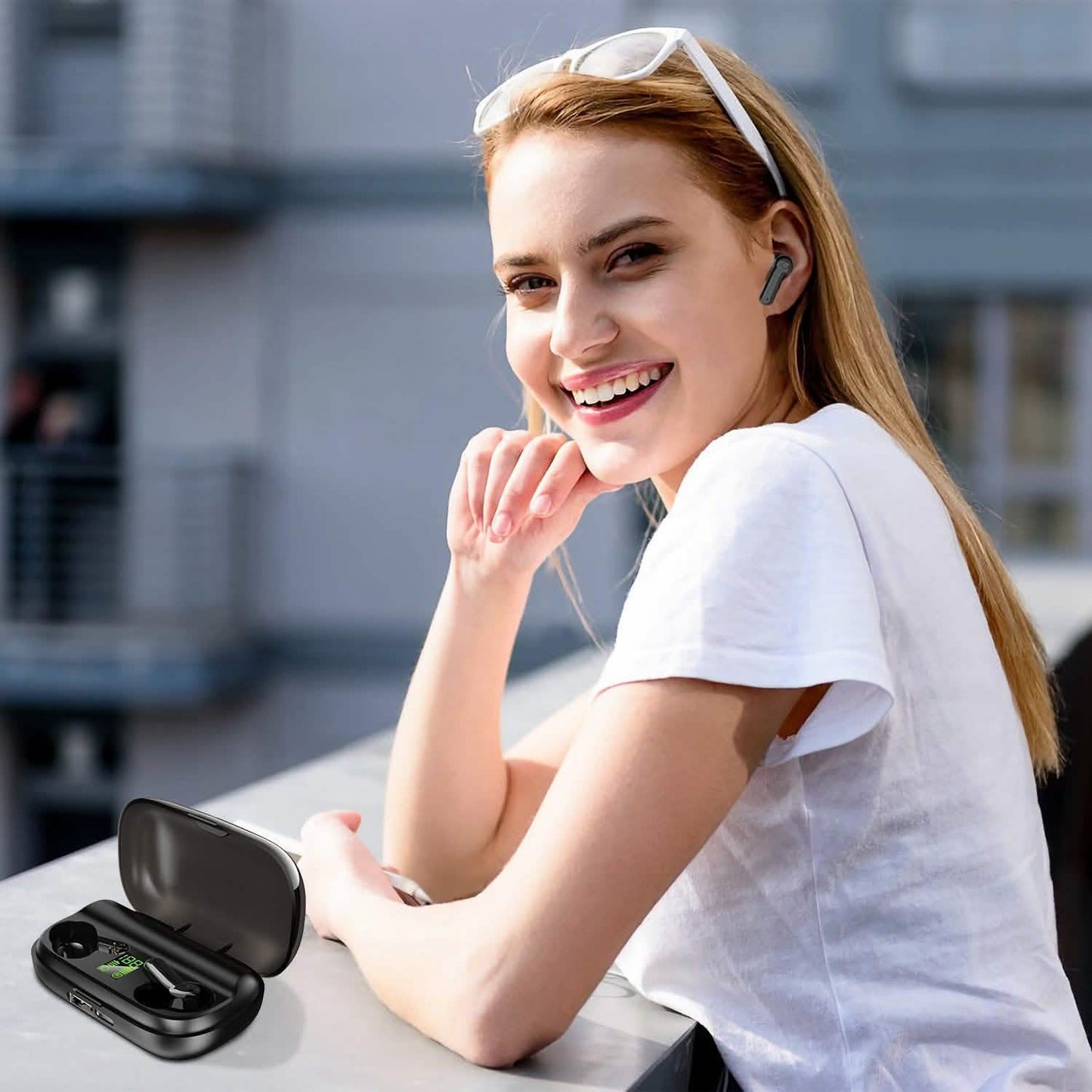 True Wireless V5.0 Earbuds IPX 5 Water Resistant DailySale