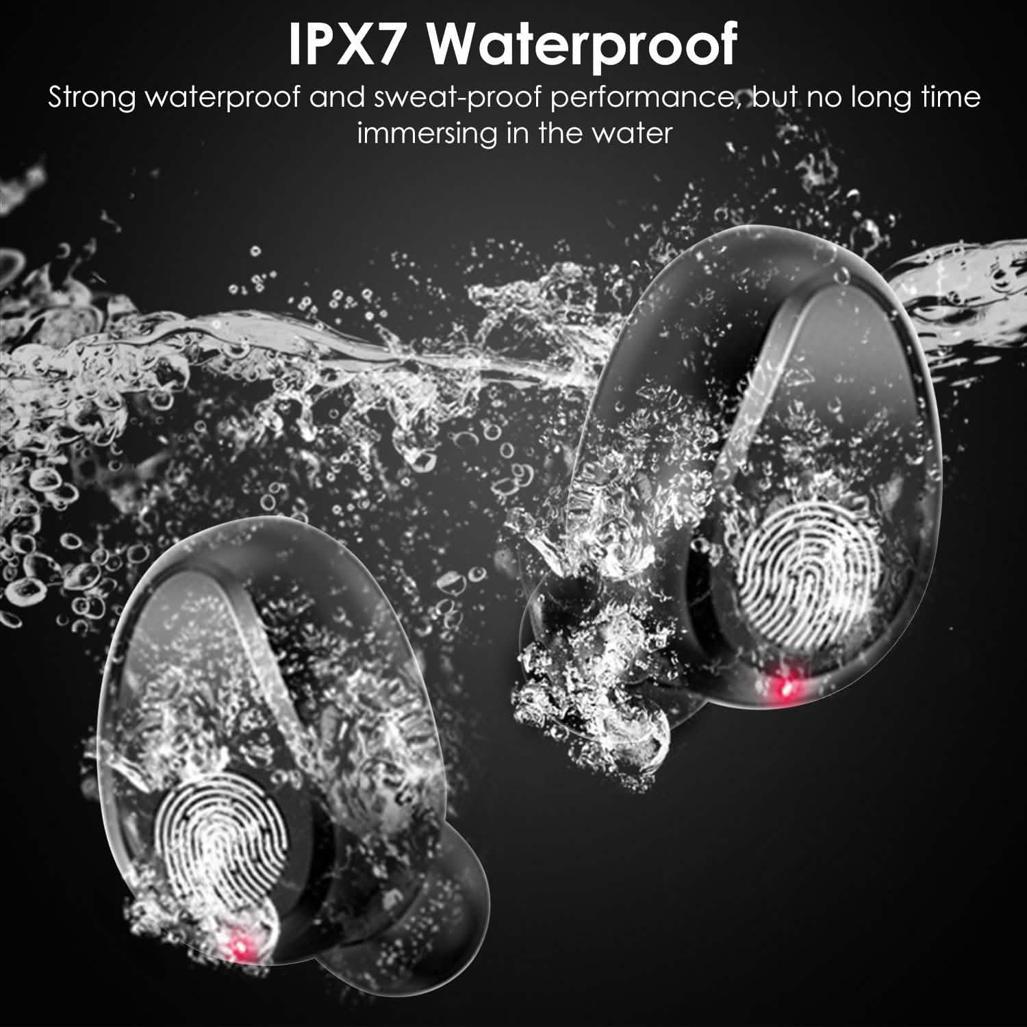 True Wireless V5.0 Earbuds with LED Display Magnetic Charging Dock DailySale