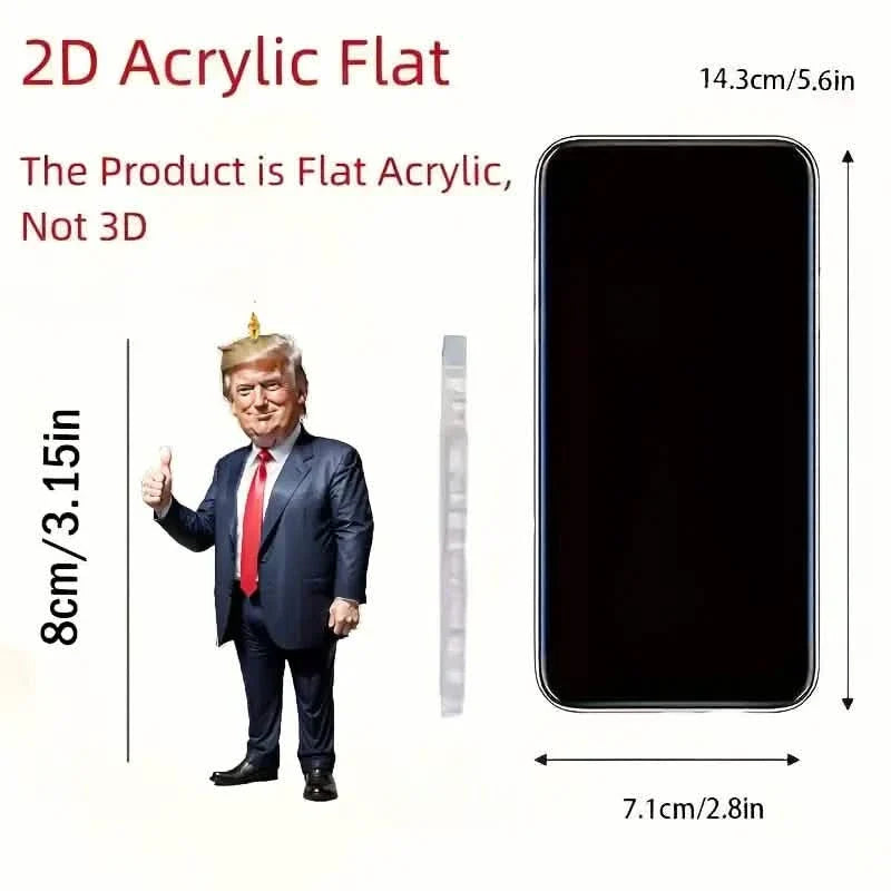 Trump Acrylic Hanging Pendant - 2D Flat Art Decoration DailySale