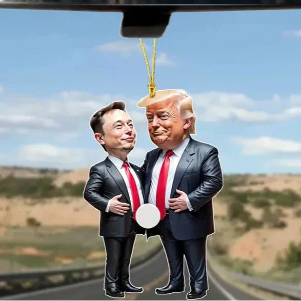 Trump & Musk Acrylic Hanging Ornament DailySale