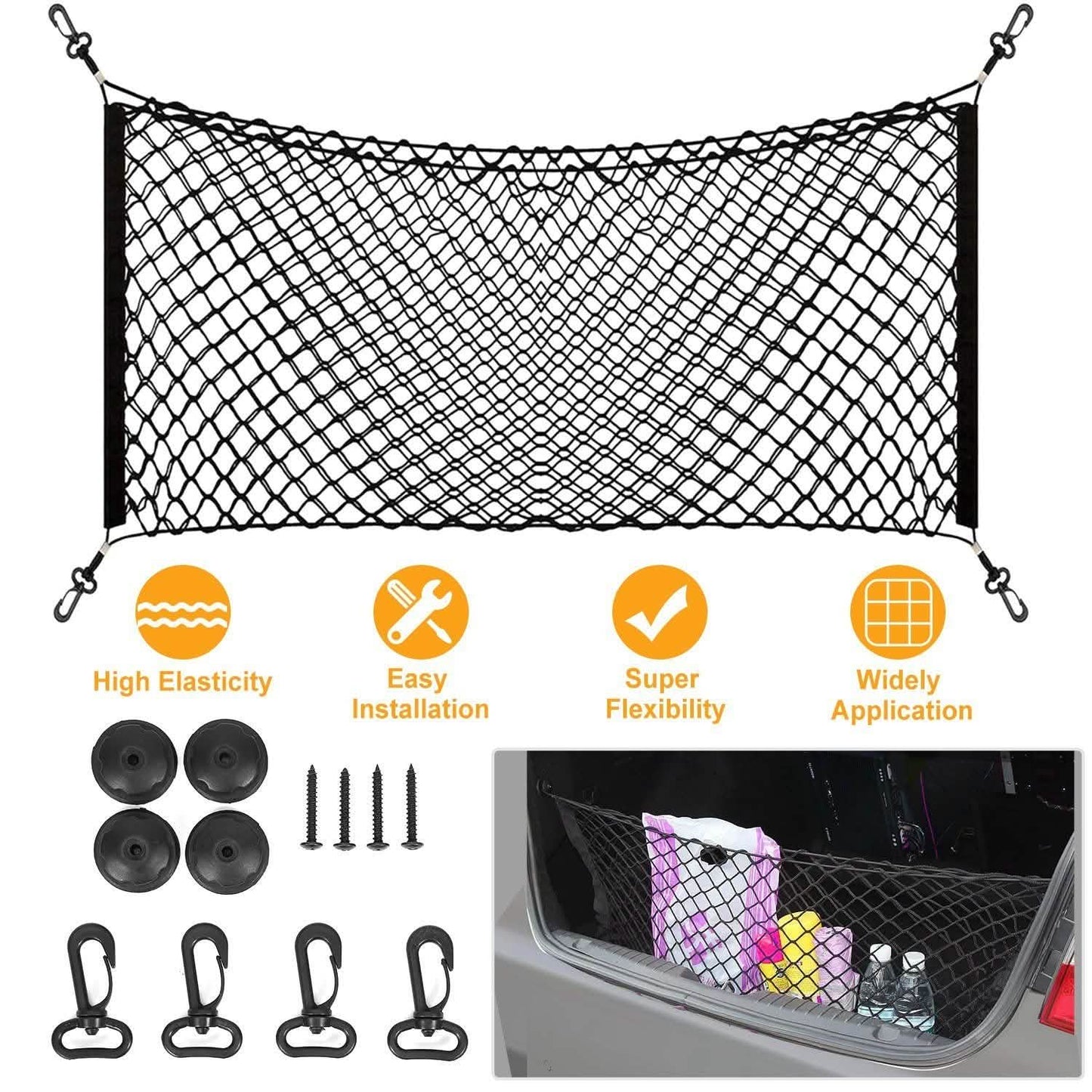 Trunk Cargo Net Stretchable Universal DailySale