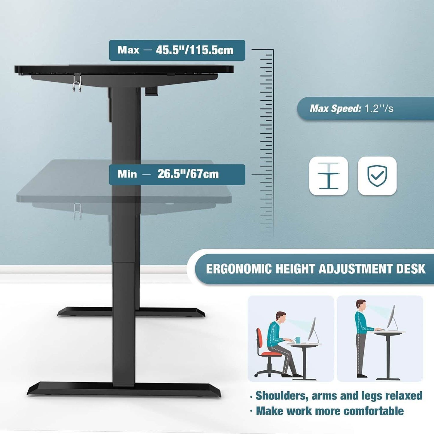 TTKK Electric Standing Desk DailySale