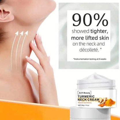 Turmeric Neck Firming Cream Facial Moisturizer with Retinol Collagen and Hyaluronic Acid DailySale