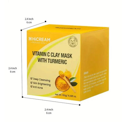 Turmeric Vitamin C Deep Cleaning Clay Facial Mask DailySale