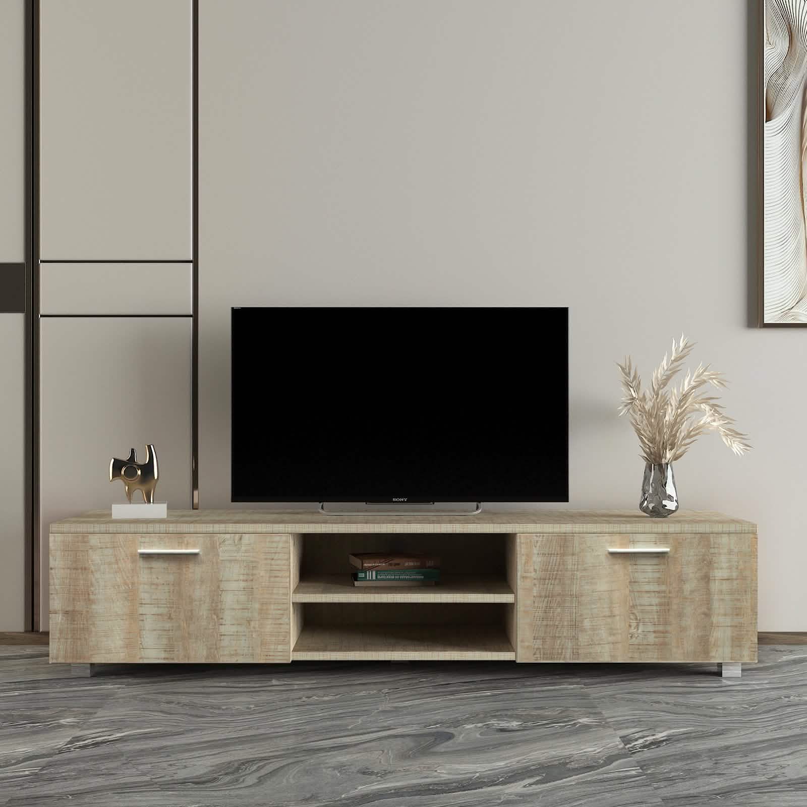 TV Stand for 65 70 Inch Flat TV DailySale