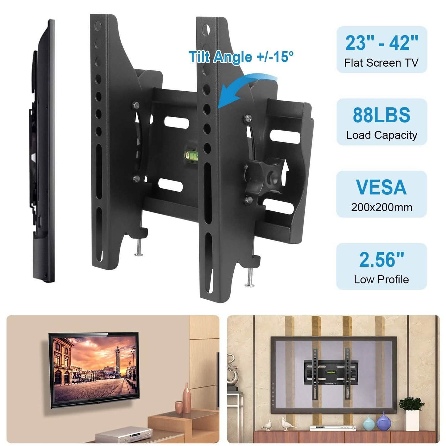 TV Wall Mount Bracket Tilt for 23"-42" LED/LCD/PLASMA Flat TV DailySale