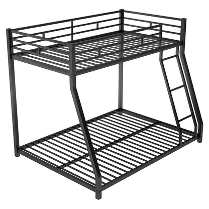 Twin Over Full Low Bunk Bed with Ladder DailySale