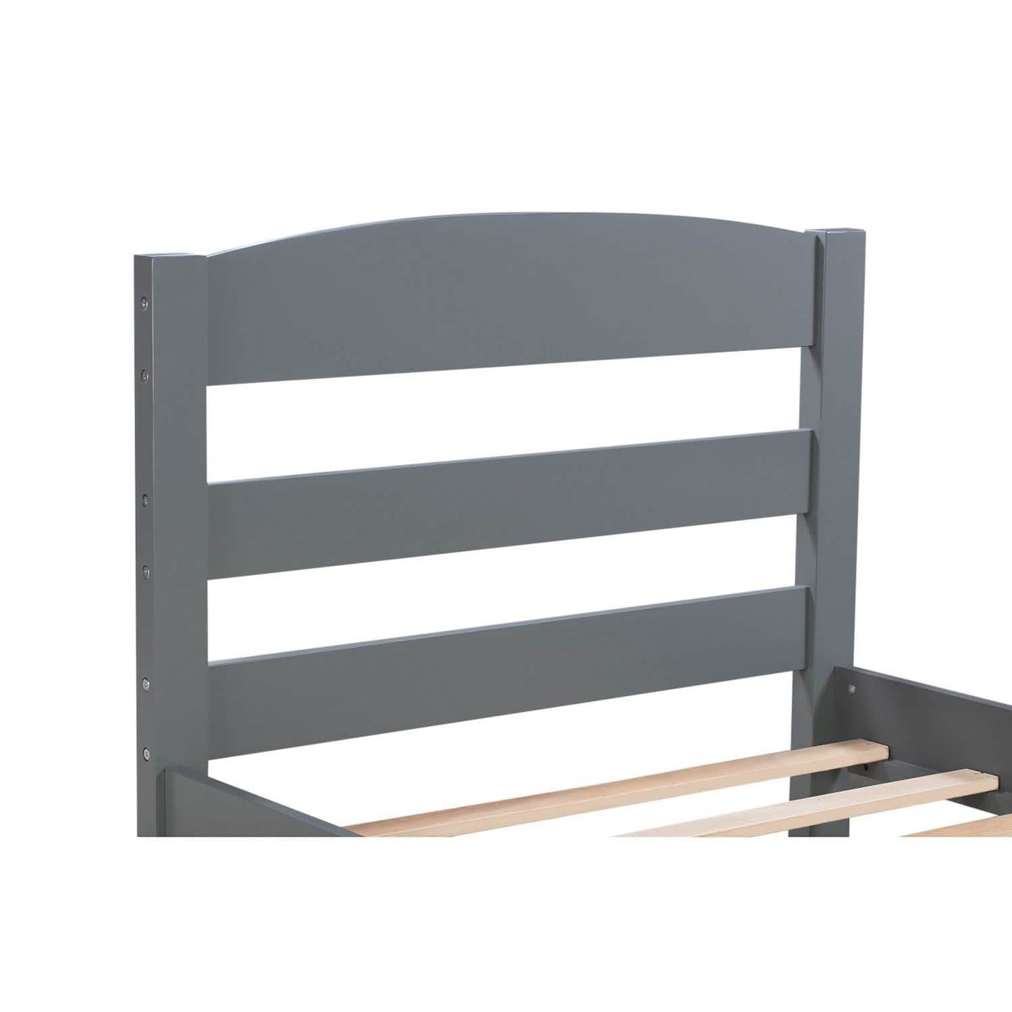 Twin Platform Bed Frame with Storage Drawer Headboard DailySale