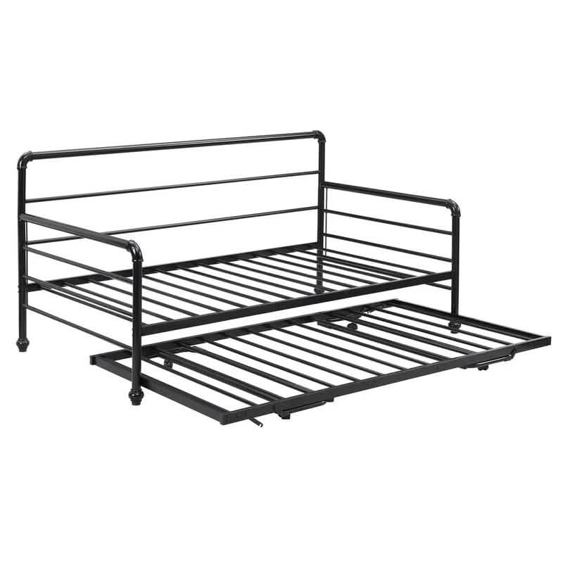 Twin Size Daybed with Adjustable Trundle DailySale