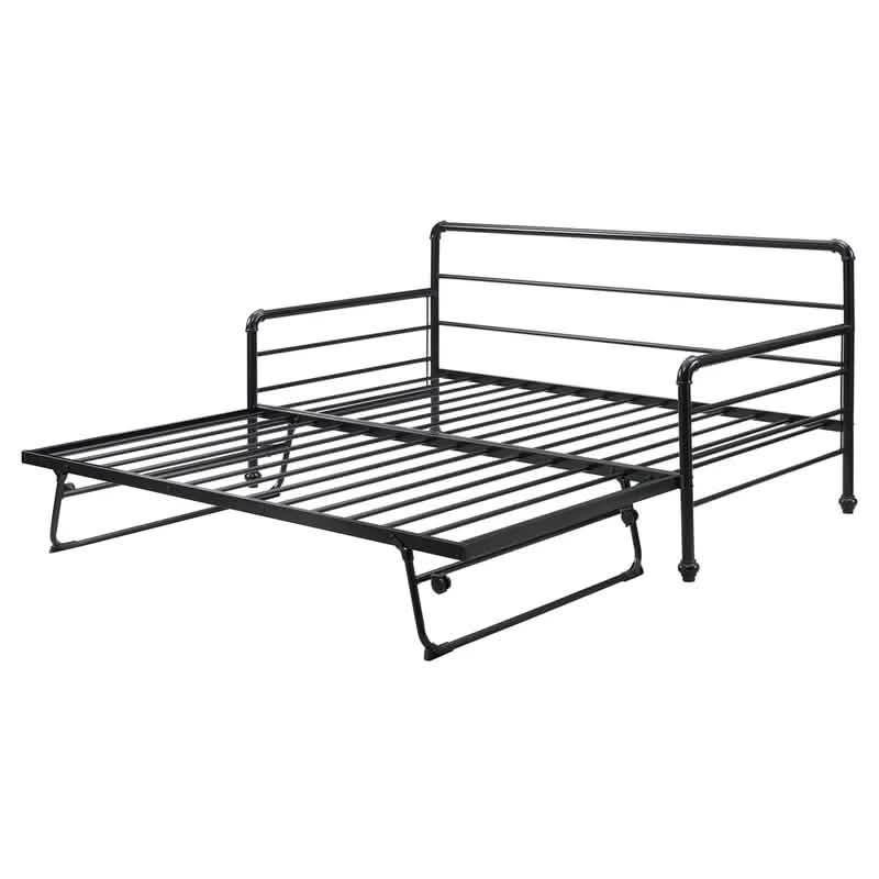 Twin Size Daybed with Adjustable Trundle DailySale