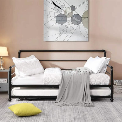 Twin Size Daybed with Adjustable Trundle DailySale