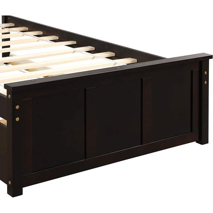 Twin Size Platform Bed with A Trundle DailySale