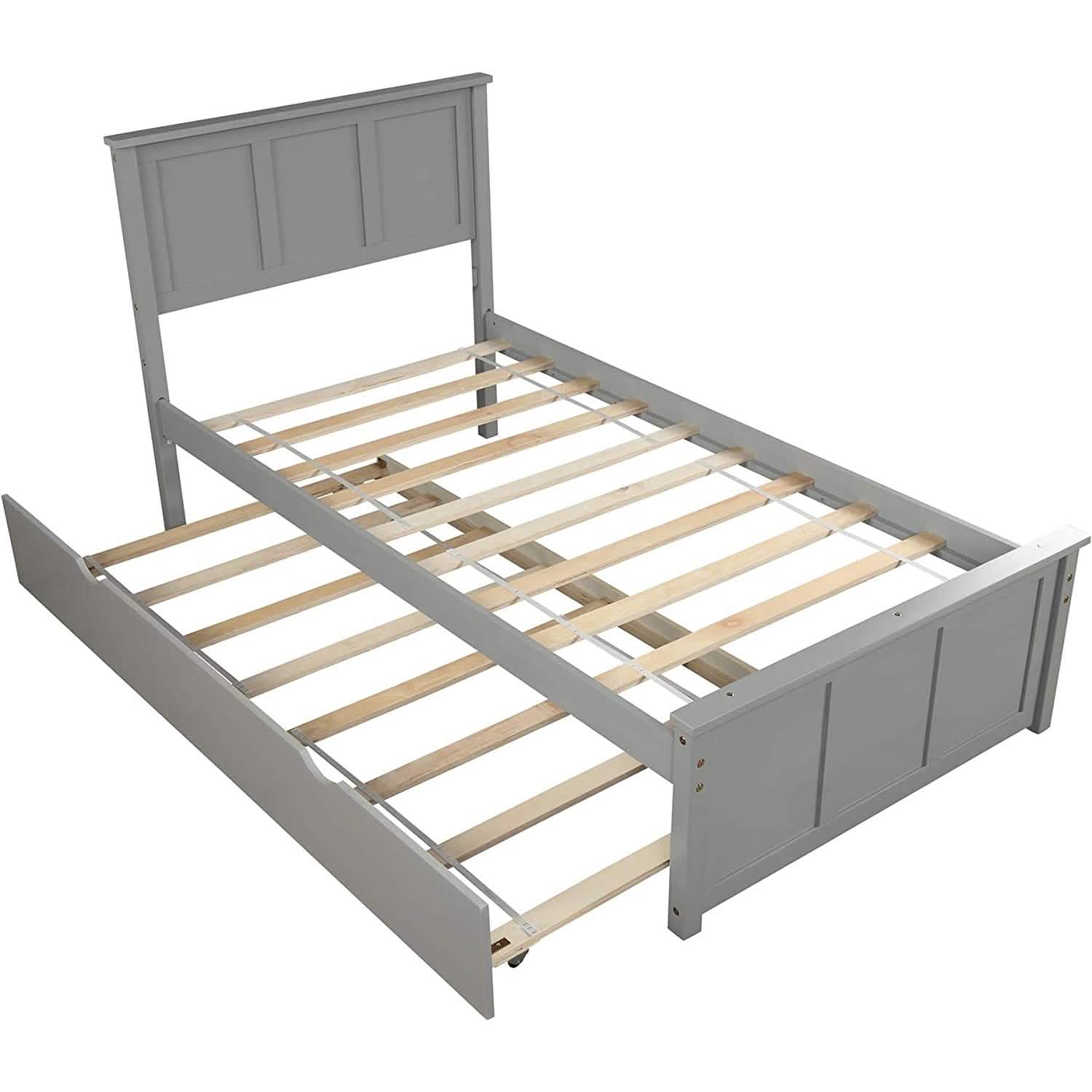 Twin Size Platform Bed with A Trundle DailySale