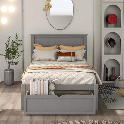 Twin Size Platform Bed with Storage DailySale