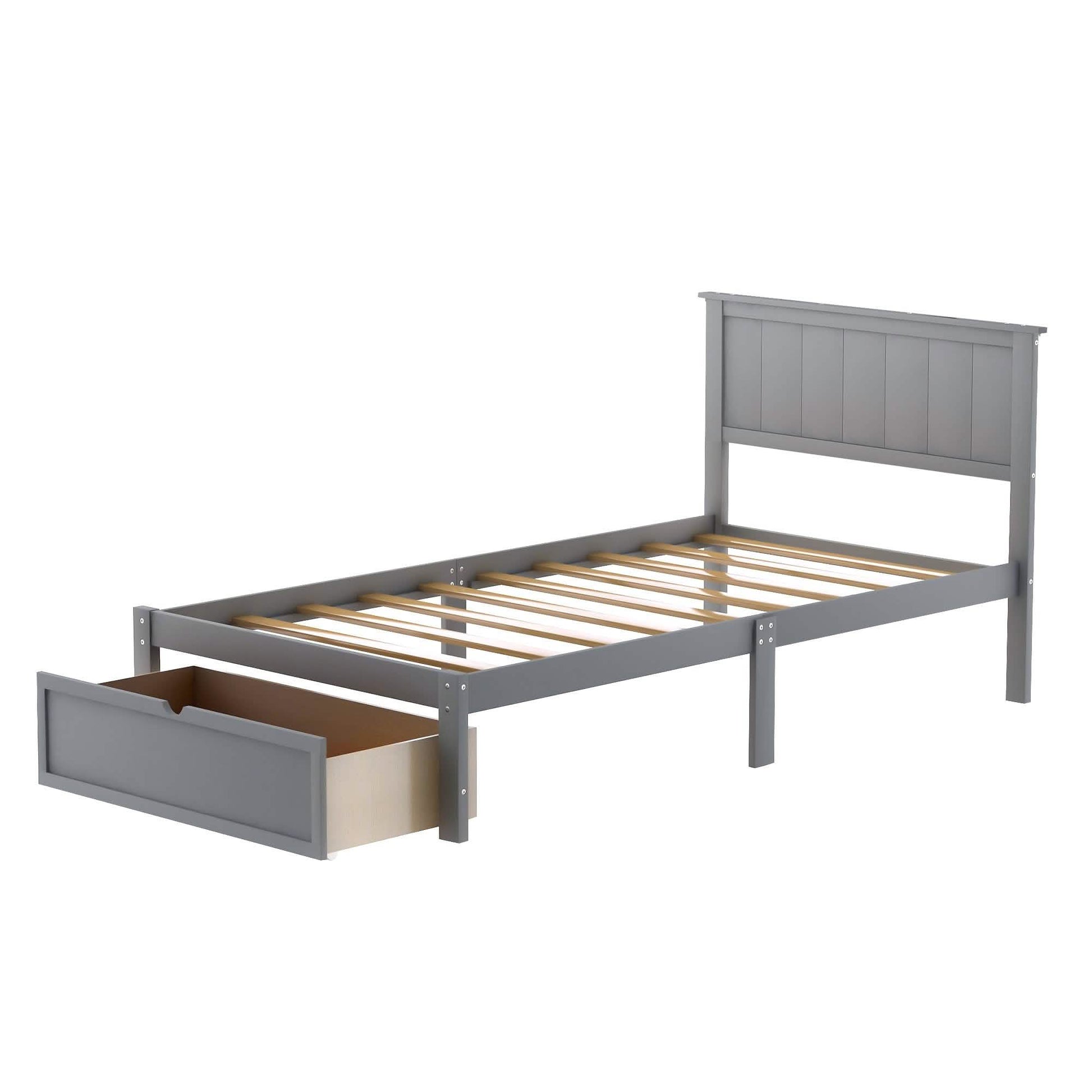 Twin Size Platform Bed with Storage DailySale