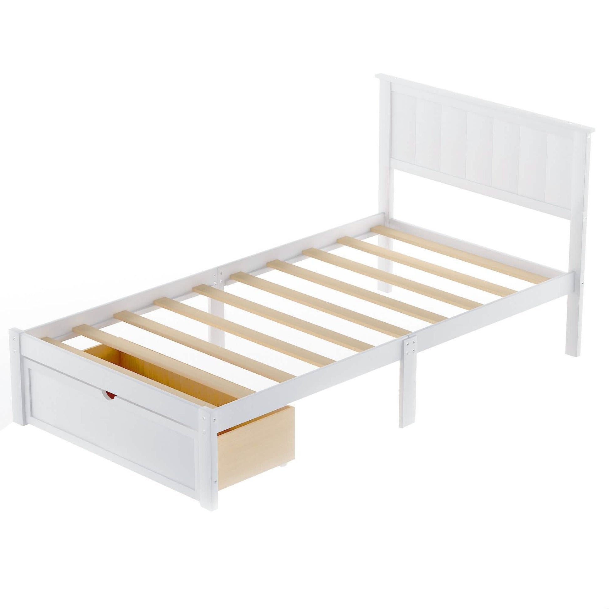 Twin Size Platform Bed with Storage DailySale