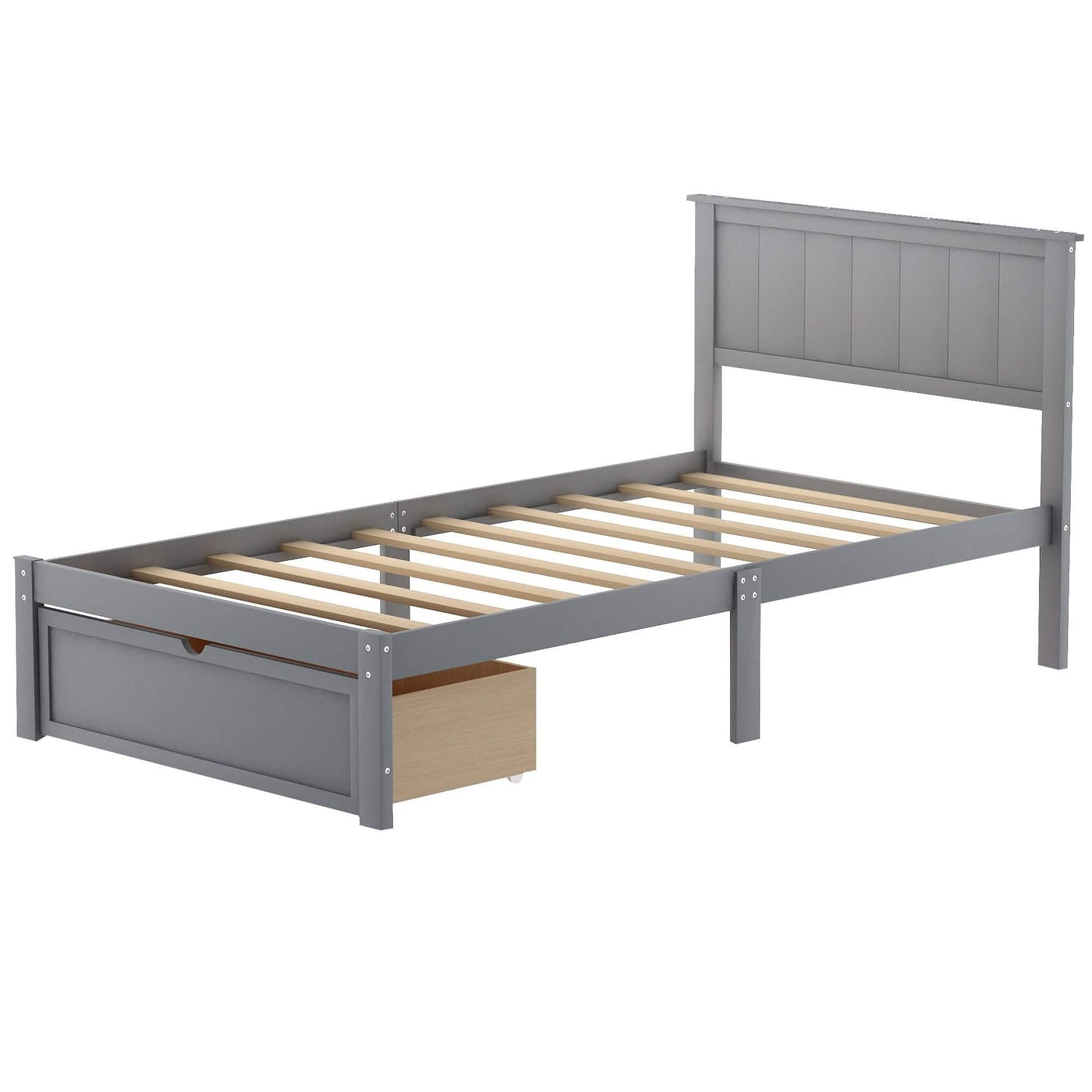 Twin Size Platform Bed with Storage DailySale
