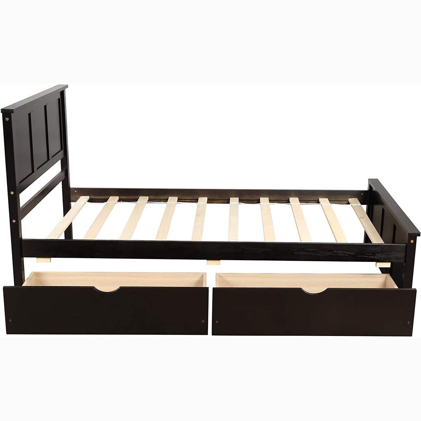 Twin Size Platform Bed with Two Drawers DailySale