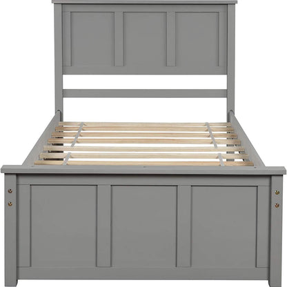Twin Size Platform Bed with Two Drawers DailySale
