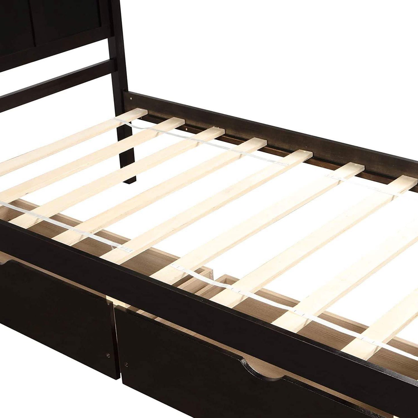 Twin Size Platform Bed with Two Drawers DailySale