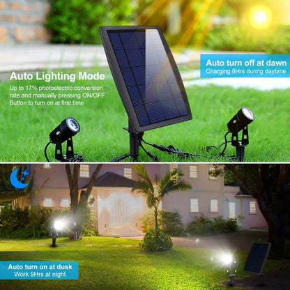 Twin Solar Spotlight Outdoor Light DailySale