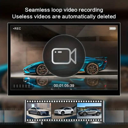 Two-Lens HD Night Vision Driving Recorder with Suction Cup Installation + 32G Card DailySale