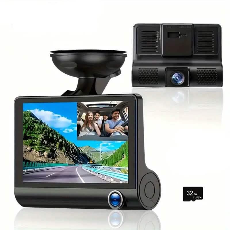 Two-Lens HD Night Vision Driving Recorder with Suction Cup Installation + 32G Card DailySale