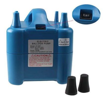 Two Nozzles High Speed Electric Balloon Inflator Air Pump DailySale