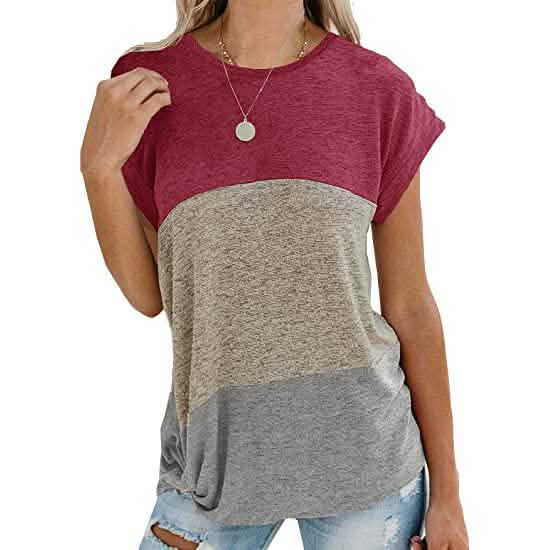 Women's Long Sleeve Tops Side Twist Knotted T Shirts DailySale