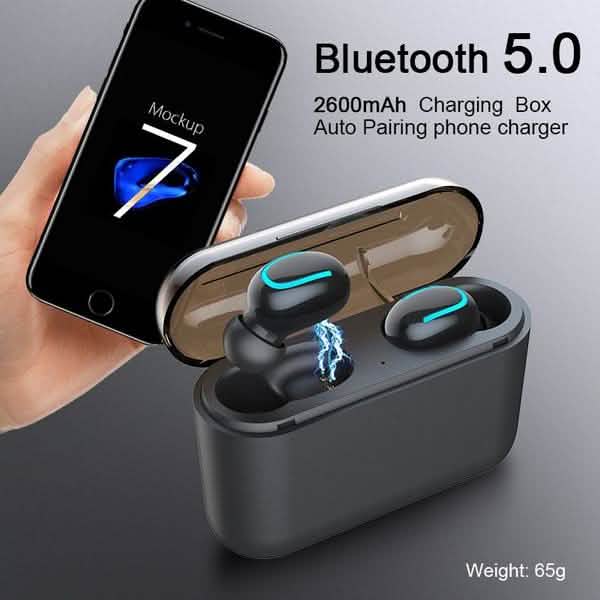 TWS Bluetooth 5.0 Sports Stereo Touch Control In-Ear Earphones with Charging Case DailySale