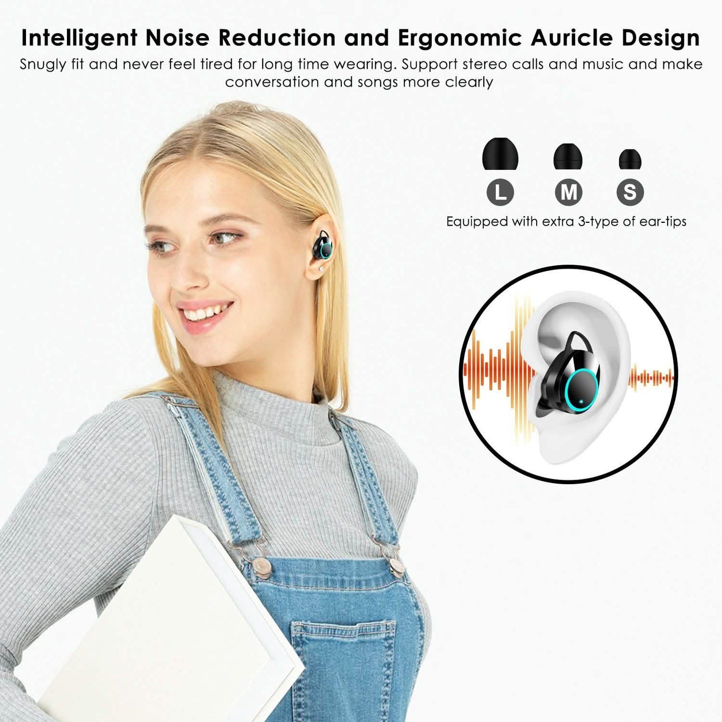 TWS Wireless 5.0 Earbuds Touch In-Ear Stereo Headsets DailySale