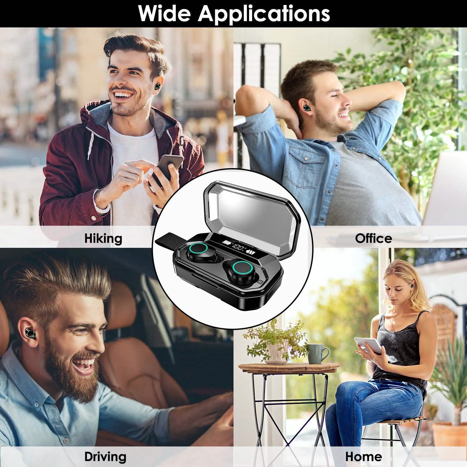 TWS Wireless 5.0 Earbuds Touch In-Ear Stereo Headsets DailySale