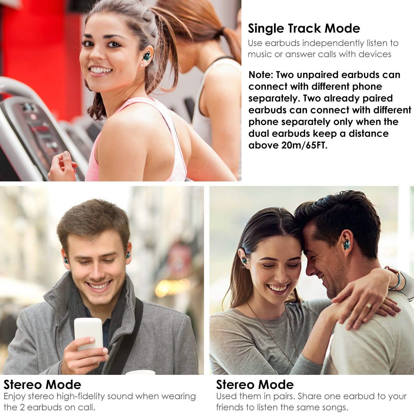 TWS Wireless 5.0 Earbuds Touch In-Ear Stereo Headsets DailySale