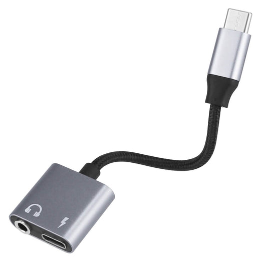 Type C to 3.5mm Headphone Charger Adapter USB C to Aux Audio Jack DailySale