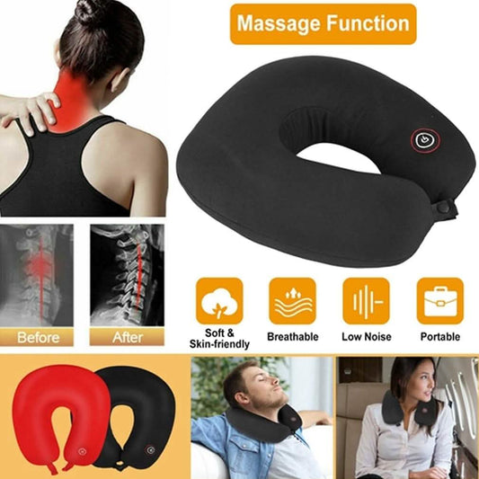 U-Shaped Massage Travel Neck Pillow DailySale