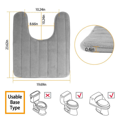 U Shaped Non-slip Toilet Mat DailySale